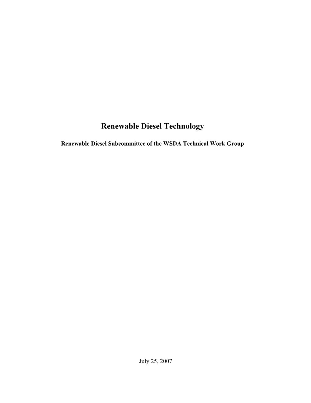 Biodiesel and Renewable Diesel Definitions