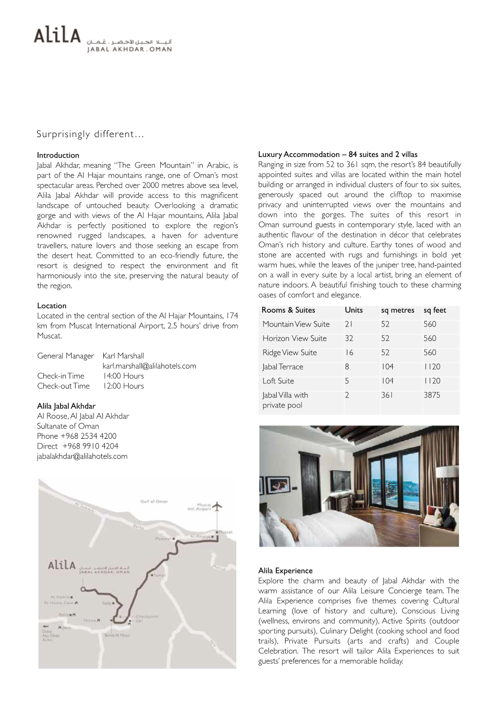 Alila Jabal Akhdar Will Provide Access to This Magniﬁcent Generously Spaced out Around the Clifftop to Maximise Landscape of Untouched Beauty