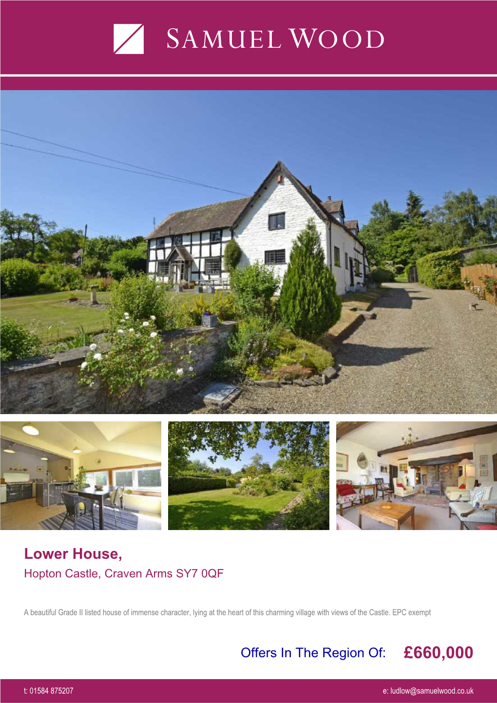 Lower House, Hopton Castle, Craven Arms SY7 0QF