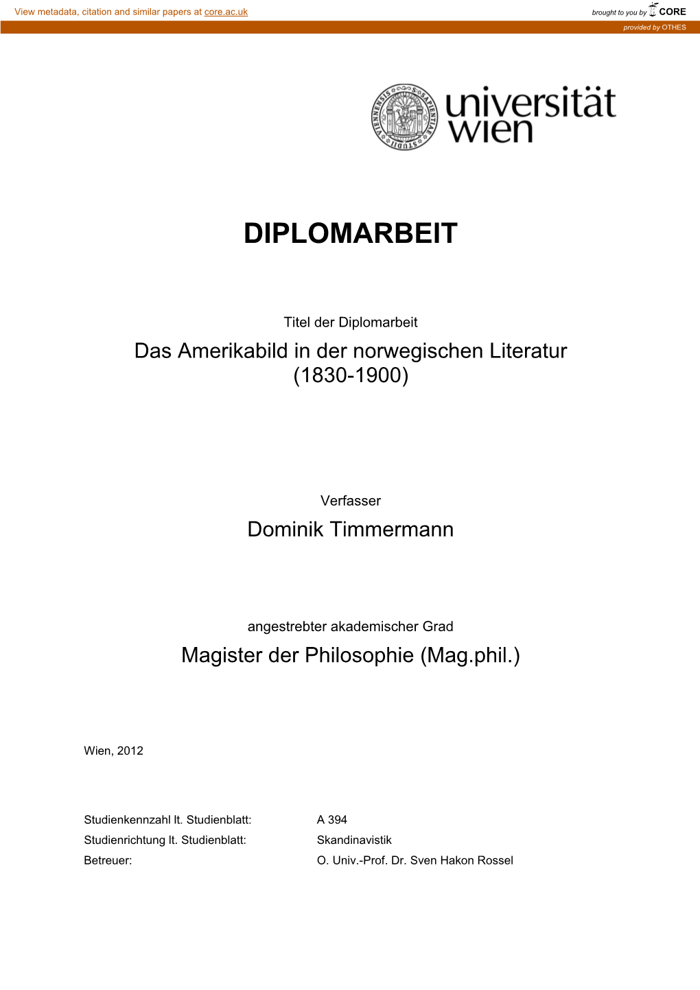 Diplomarbeit