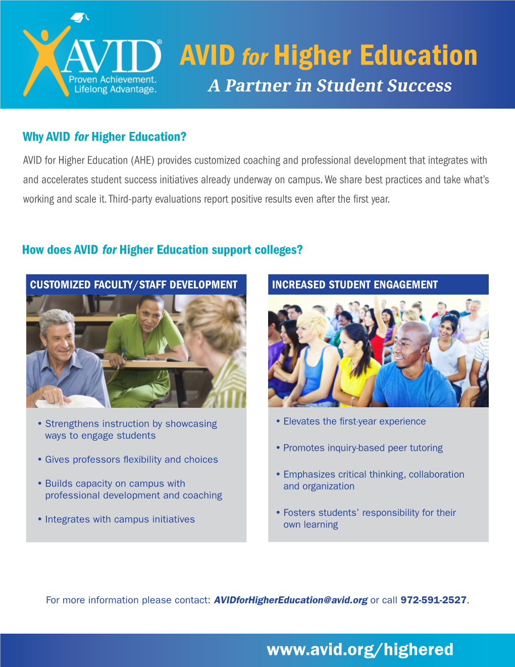 AVID for Higher Education a Partner in Student Success