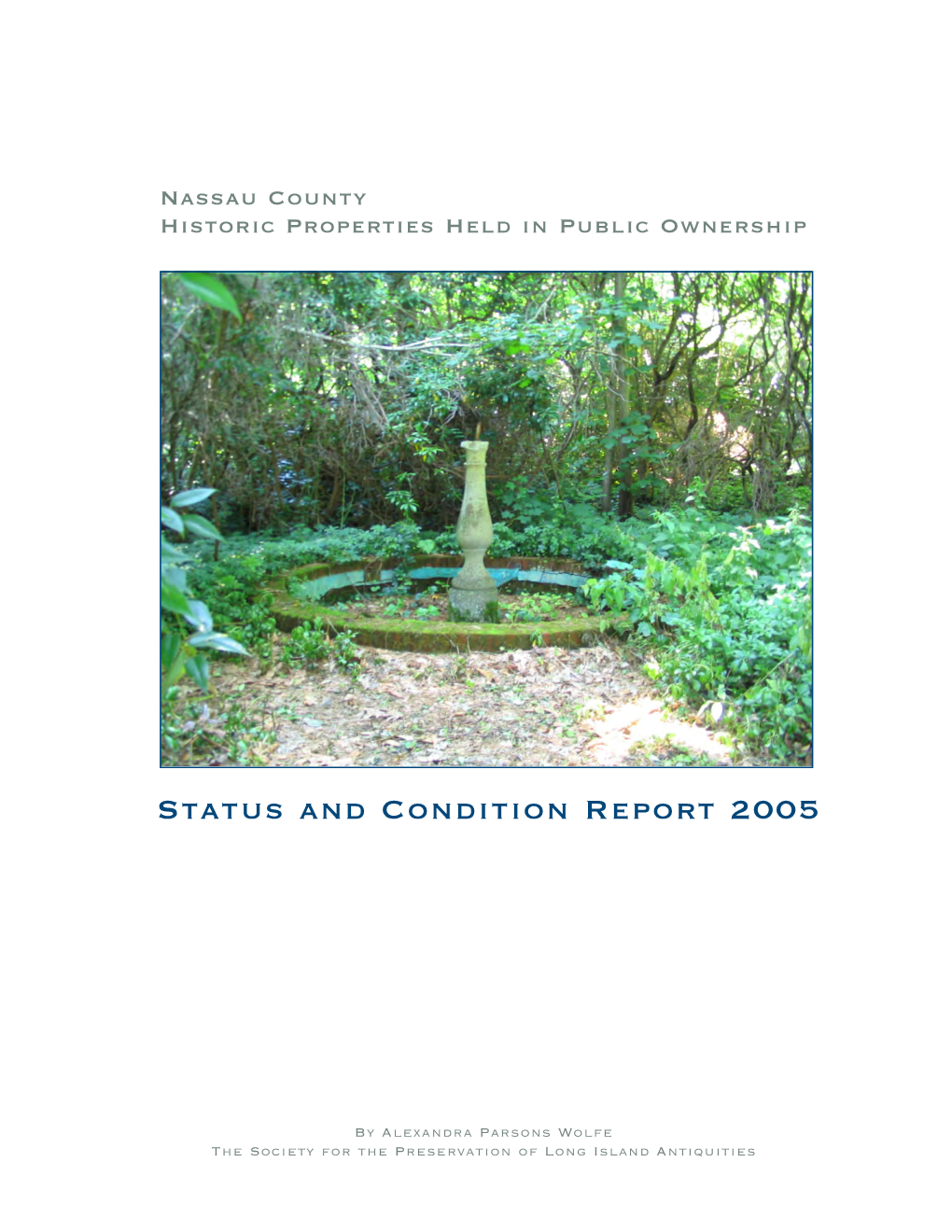 Nassau County Historic Properties Held in Public Ownership