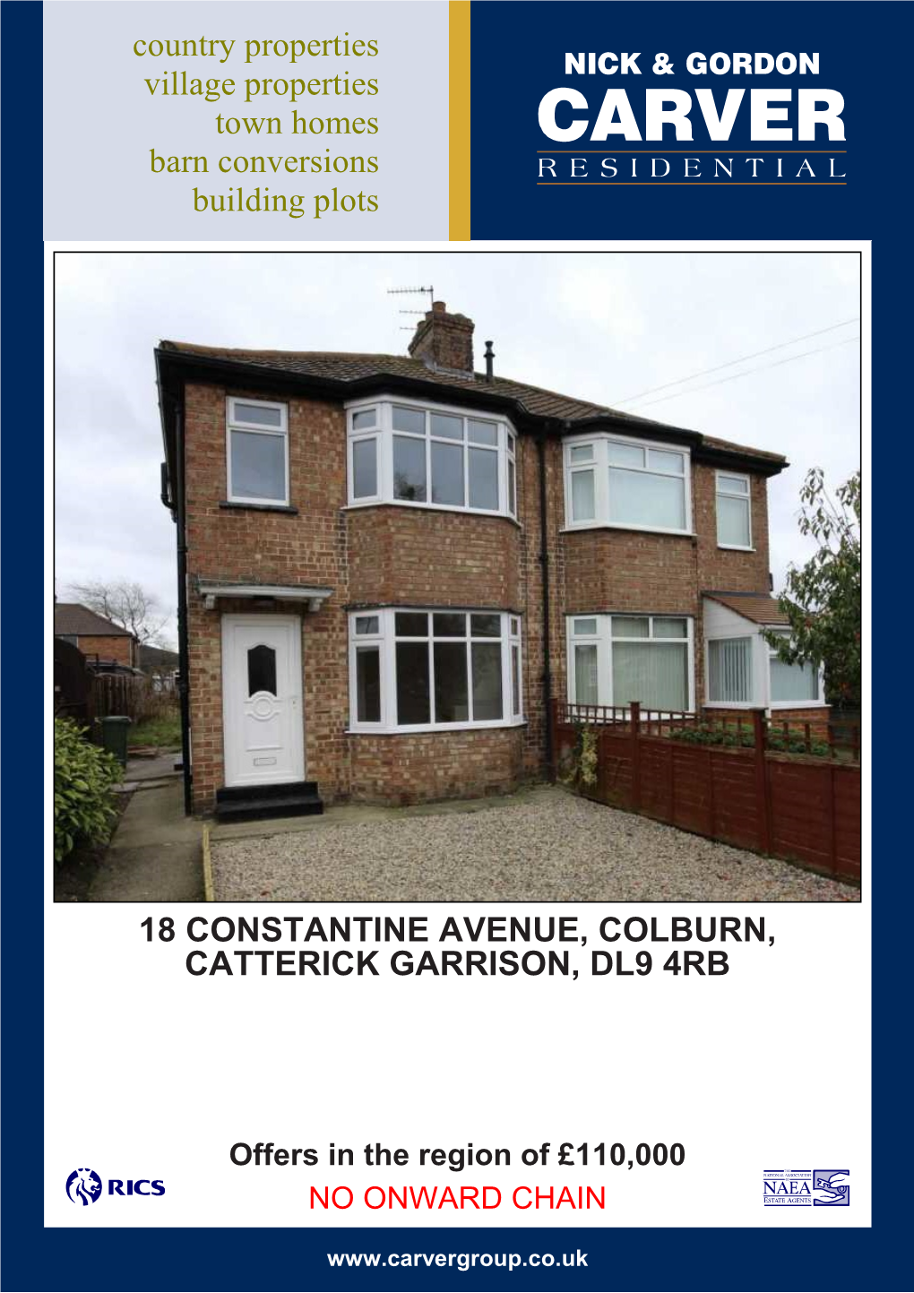 18 Constantine Avenue, Colburn, Catterick Garrison, Dl9 4Rb