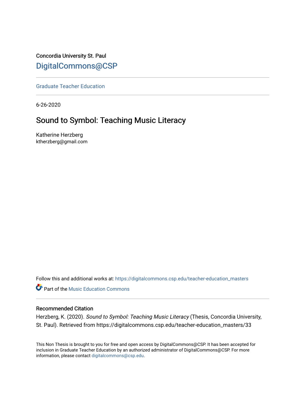 Teaching Music Literacy