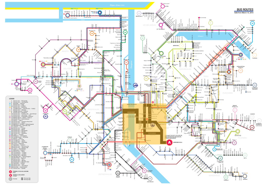 BUS ROUTES Aļiem VAKARBUĻĻI Bolderājas D/P Mangaļu Pr