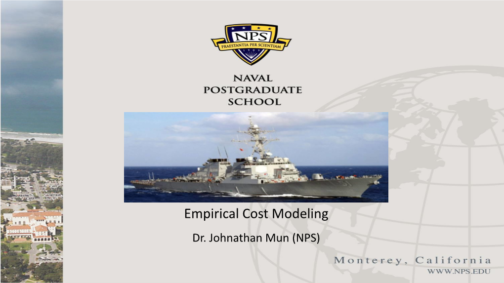 Empirical Cost Modeling Dr