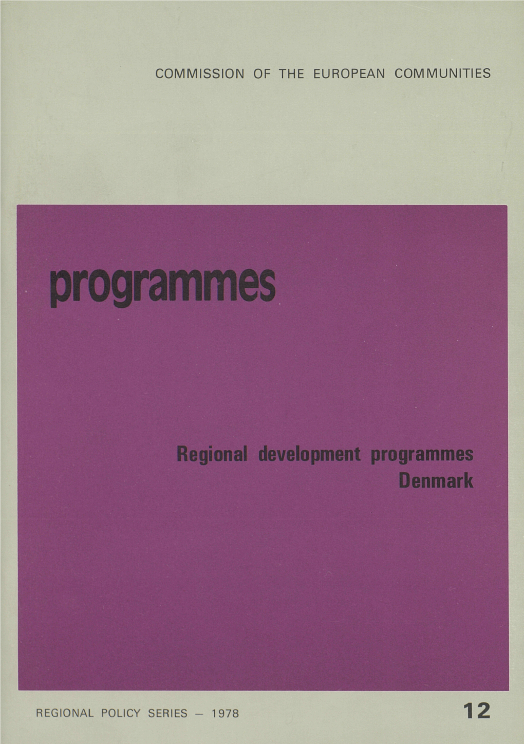 Programmes : Regional Development Programmes Denmark