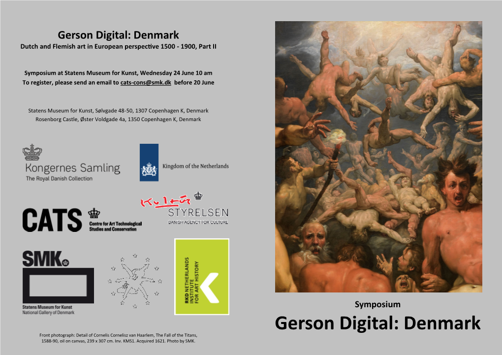 Gerson Digital: Denmark Dutch and Flemish Art in European Perspective 1500 - 1900, Part II