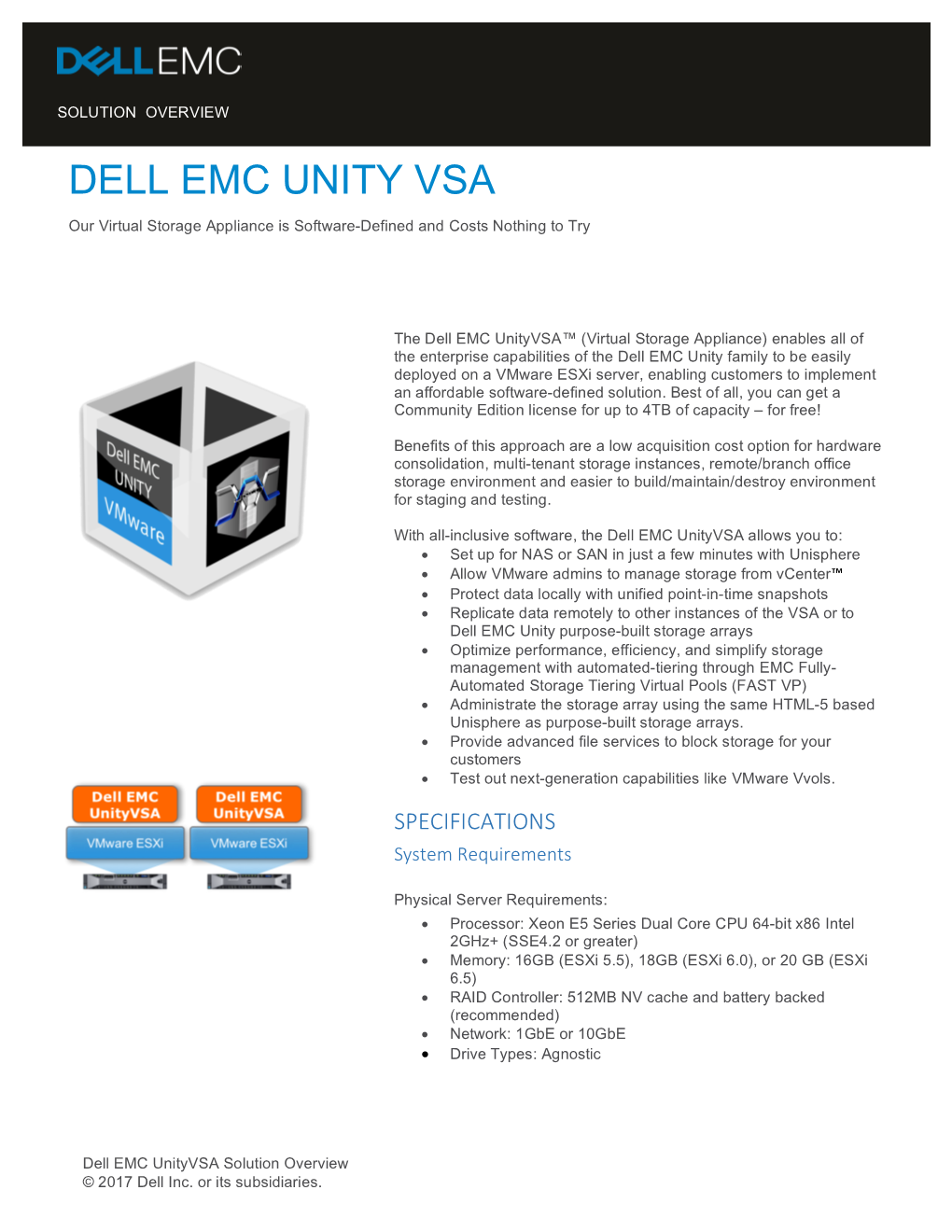 Dell Emc Unity Vsa