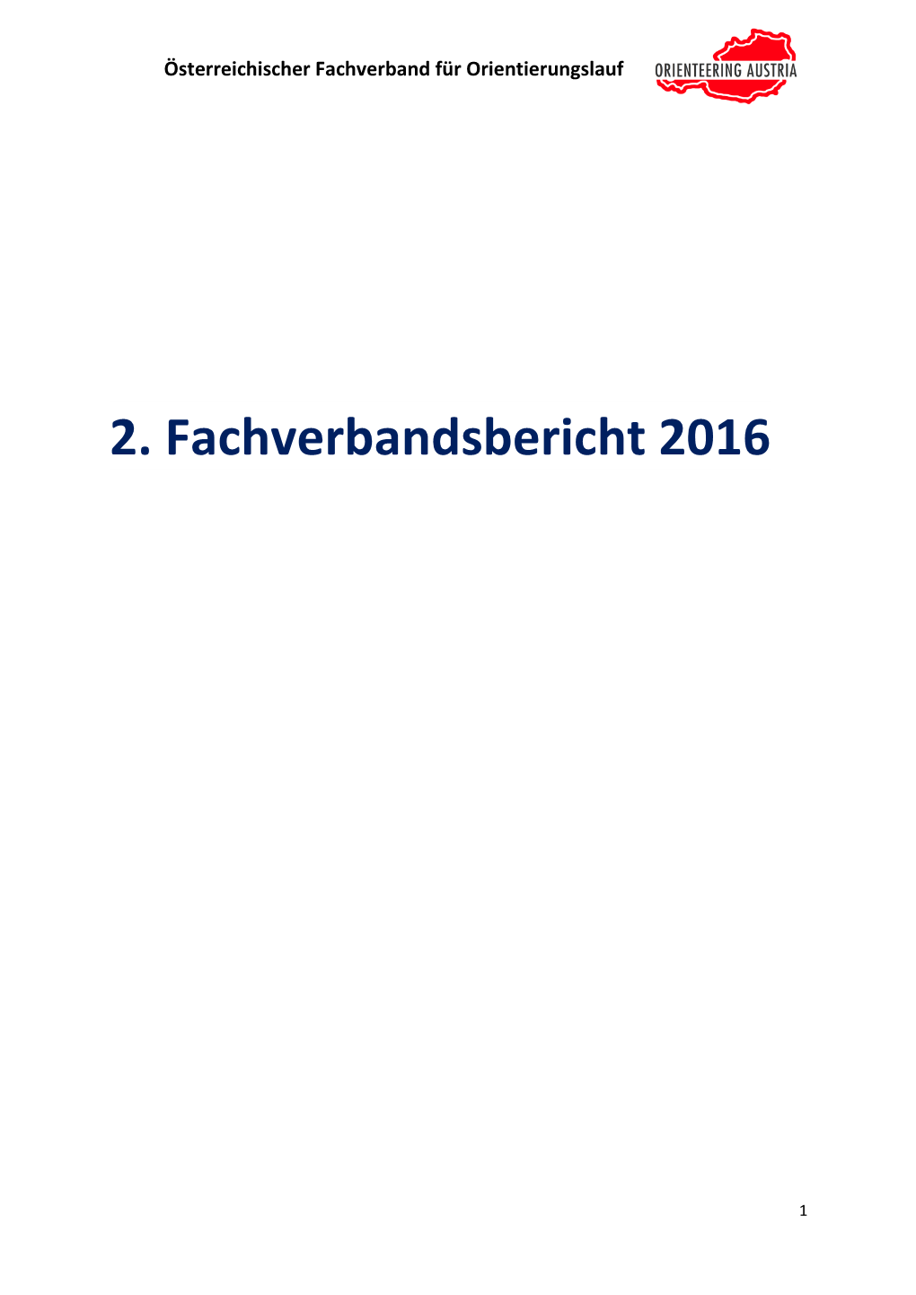Verbandsbericht 2016/2