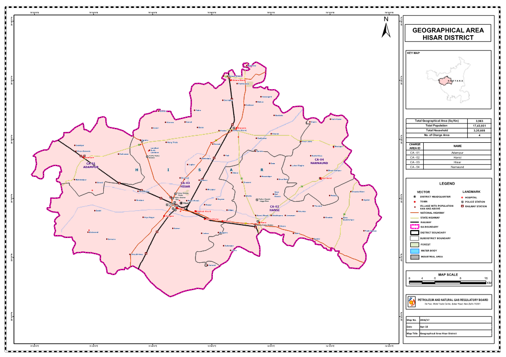 Geographical Area Hisar District