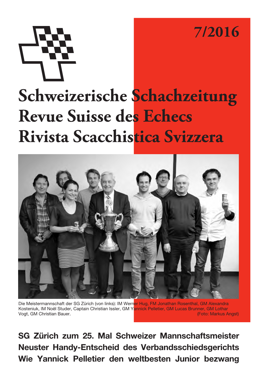 Schweizerische Schachzeitung 2016