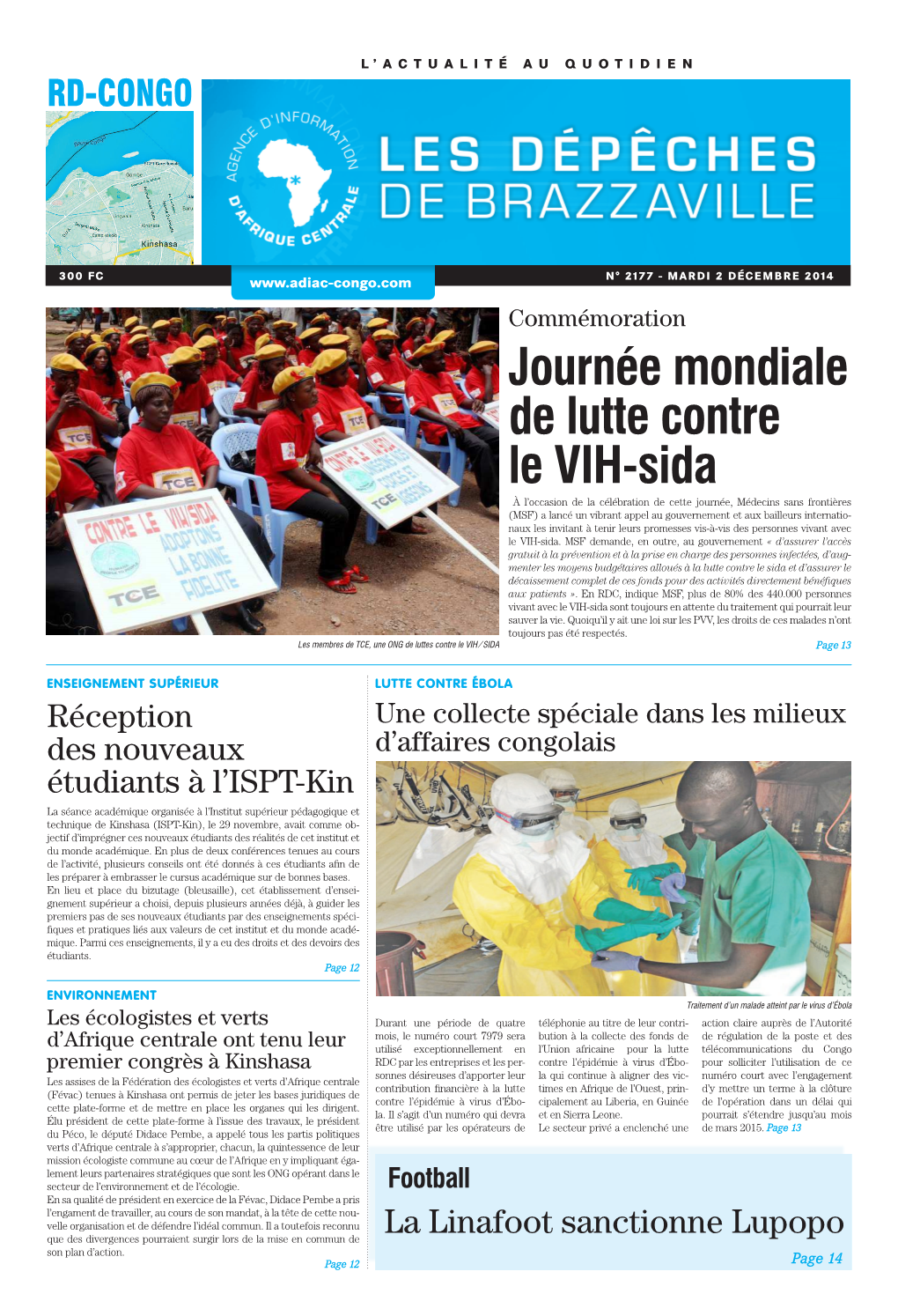 Journée Mondiale De Lutte Contre Le VIH-Sida