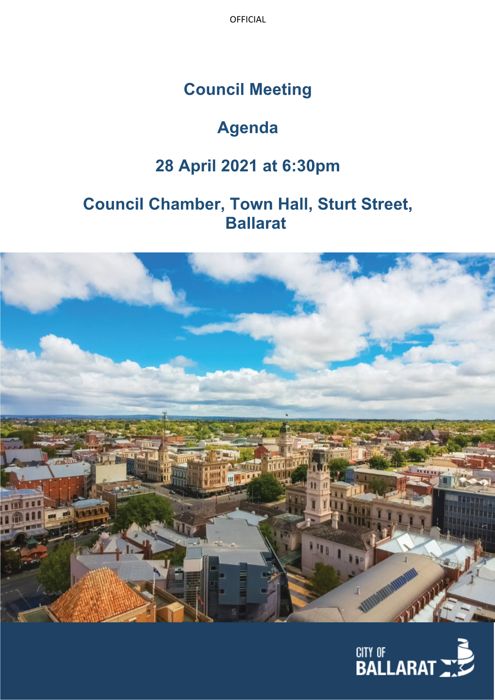 Council Meeting Agenda 28 April 2021 at 6:30Pm