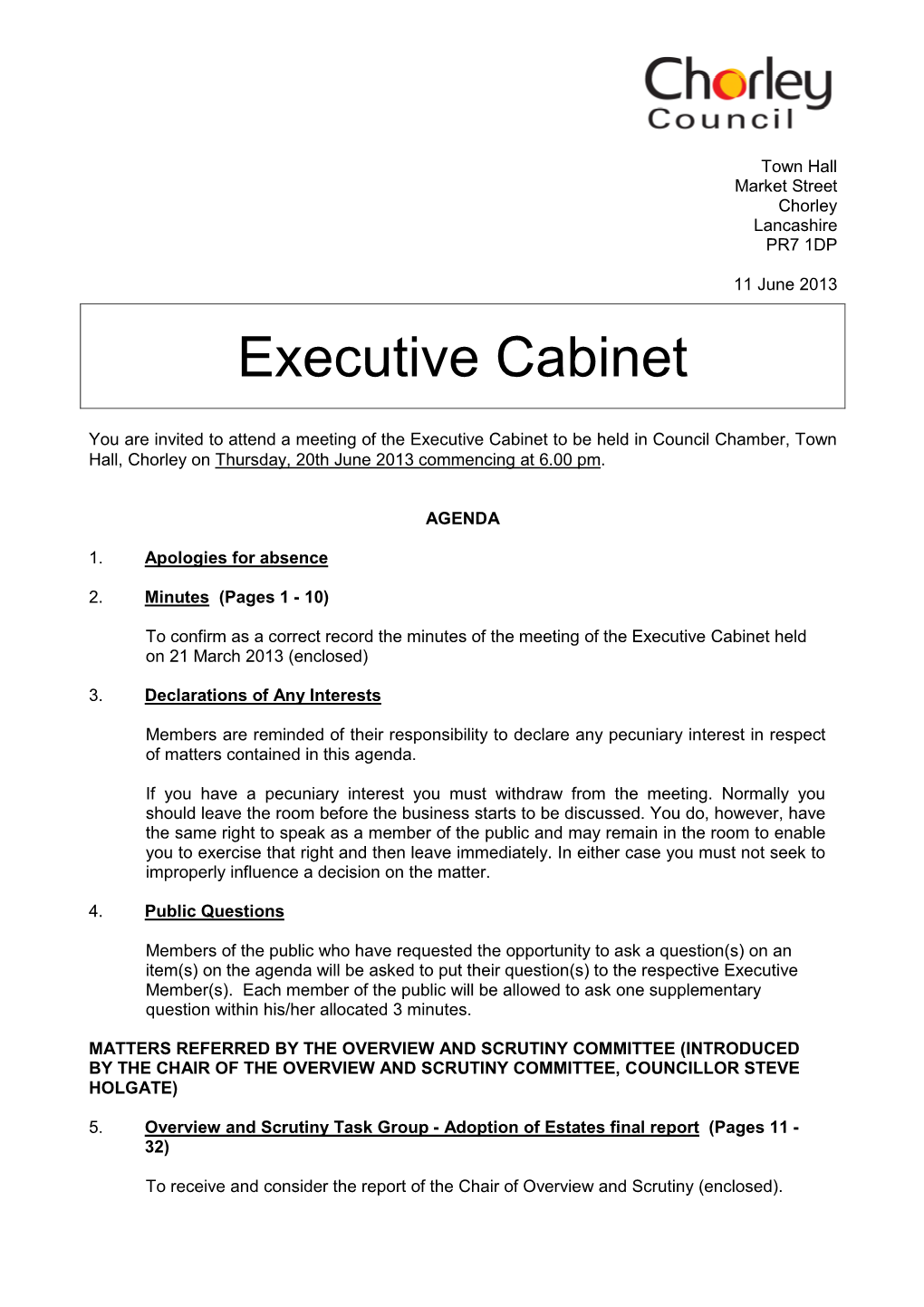 Executive Cabinet