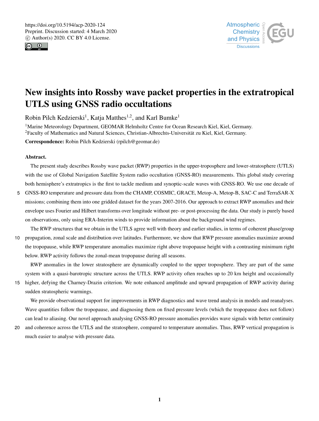 New Insights Into Rossby Wave Packet Properties in the Extratropical UTLS Using GNSS Radio Occultations