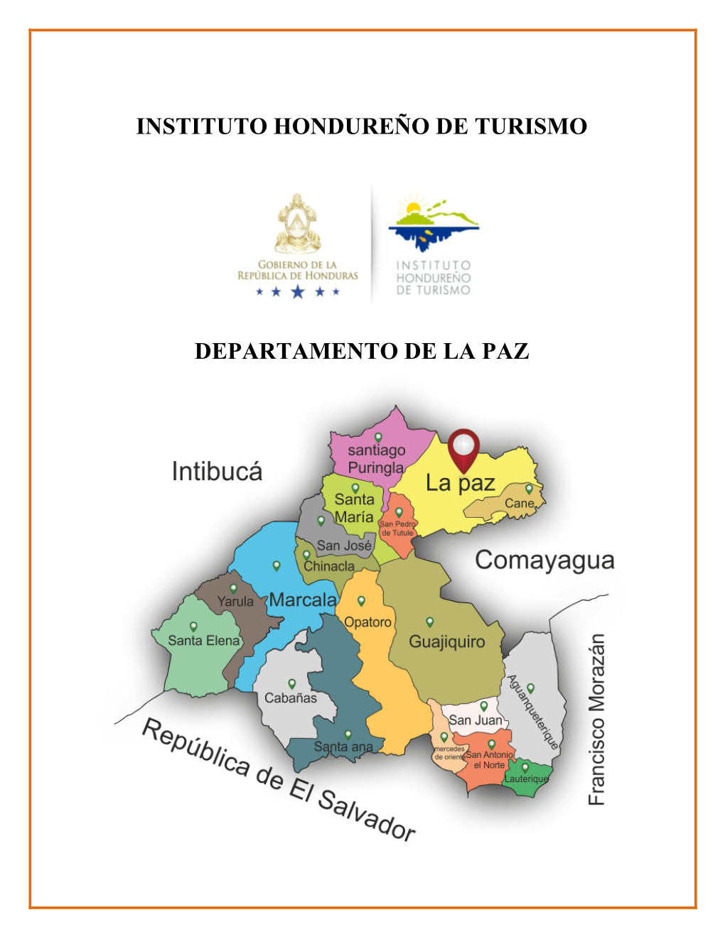 Instituto Hondureño De Turismo Departamento De La