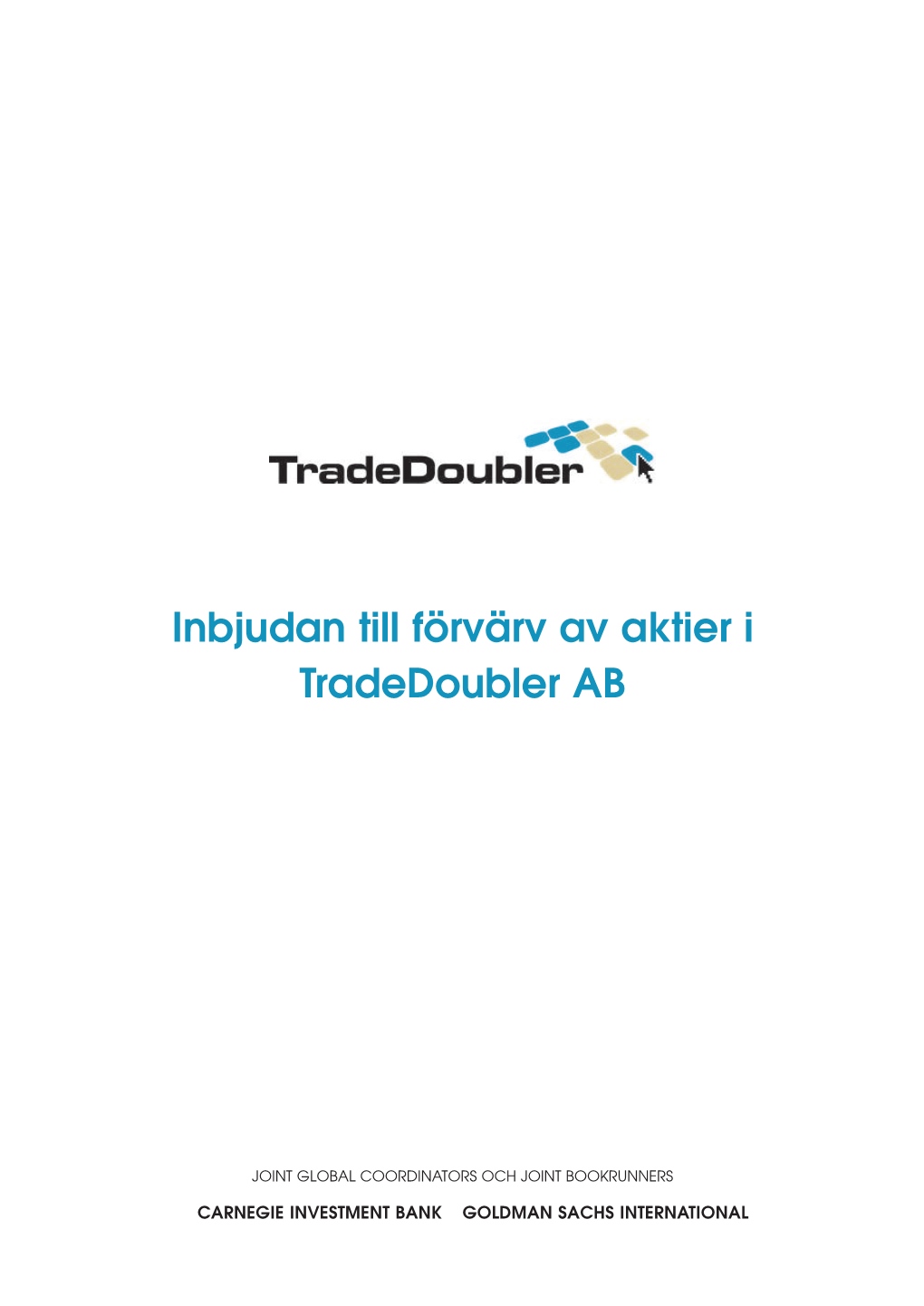 Tradedoubler Swedish