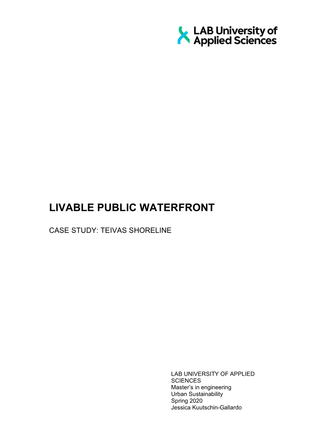 Livable Public Waterfront