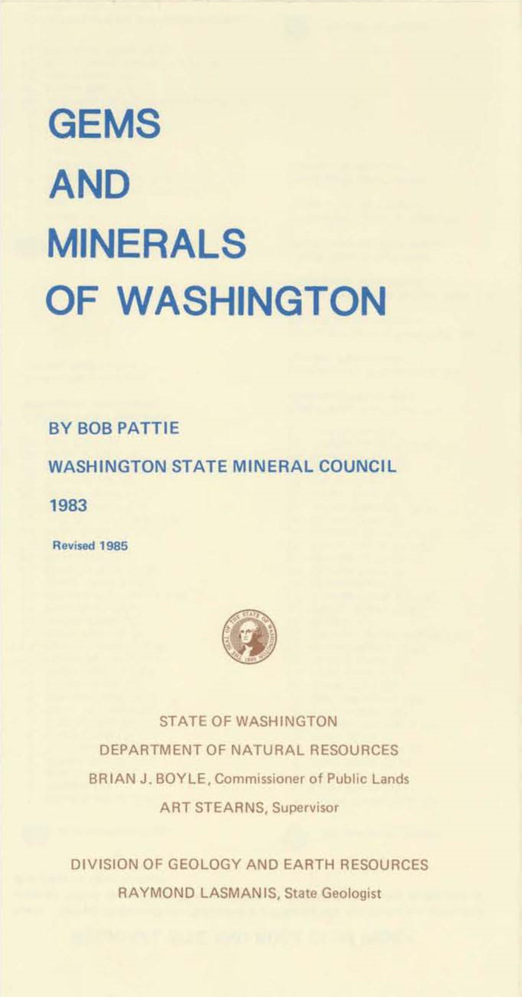 Gems and Min,Erals of Washington