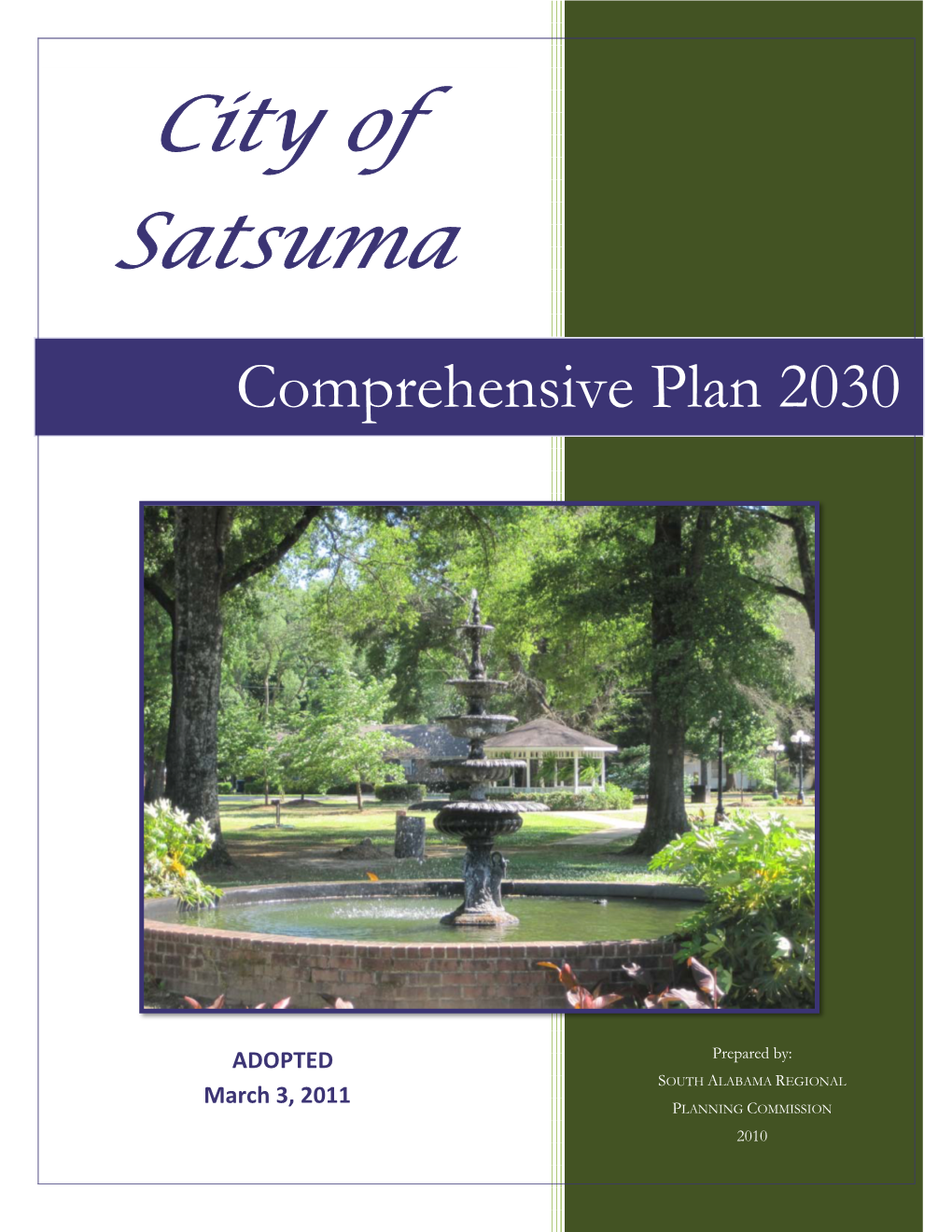 Satsuma Adopted Comprehensive Plan