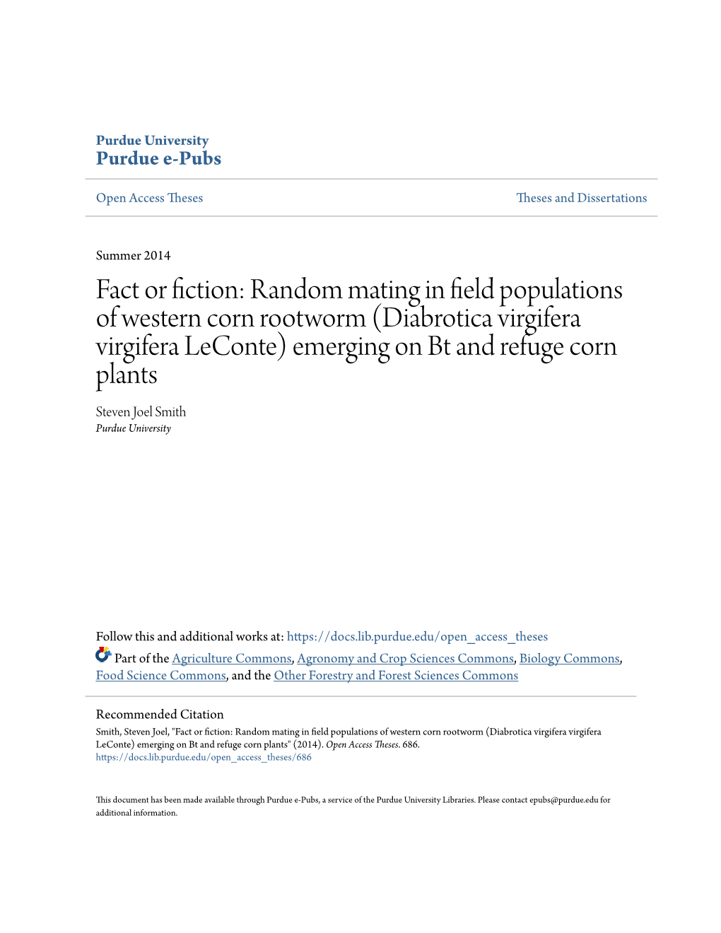 Random Mating in Field Populations of Western Corn Rootworm