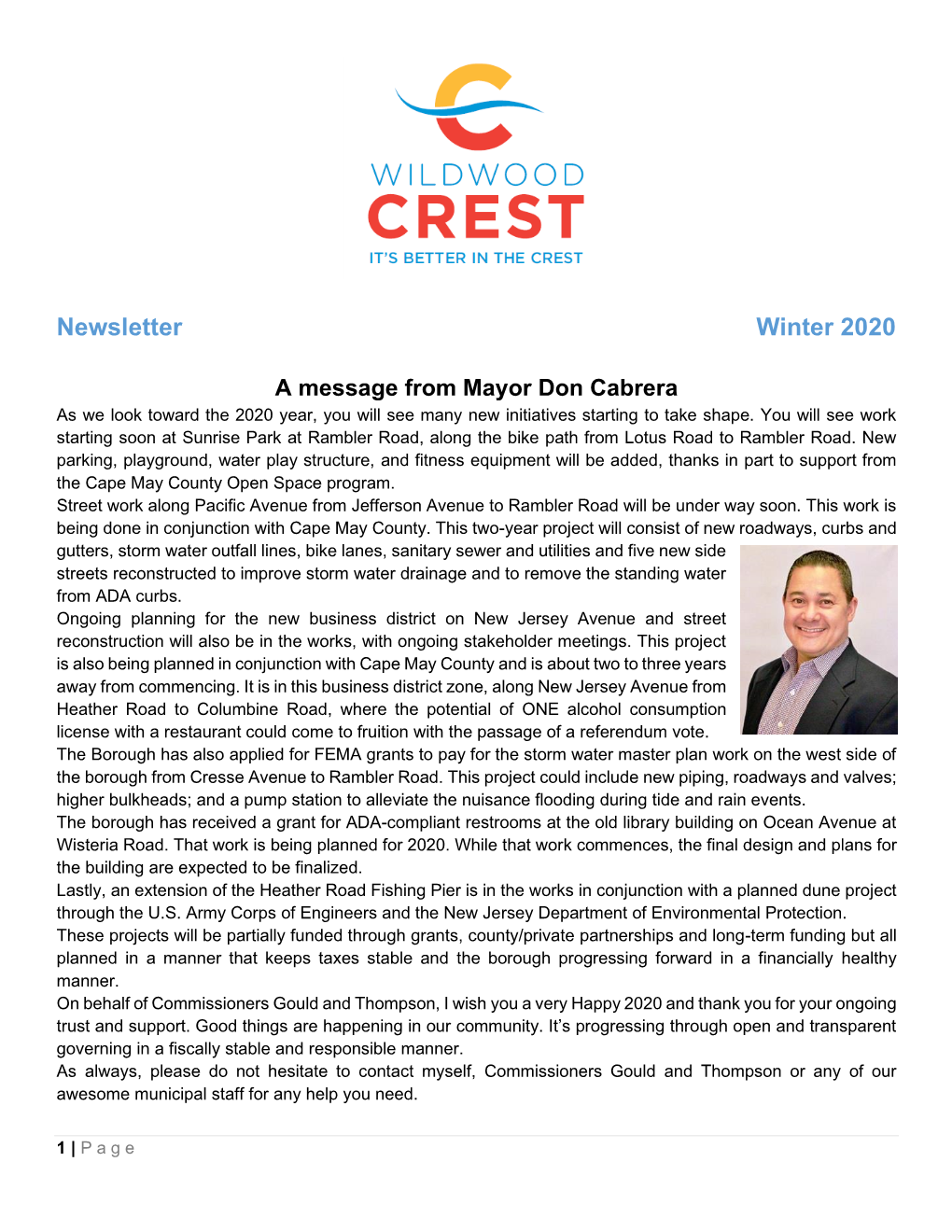 Newsletter Winter 2020