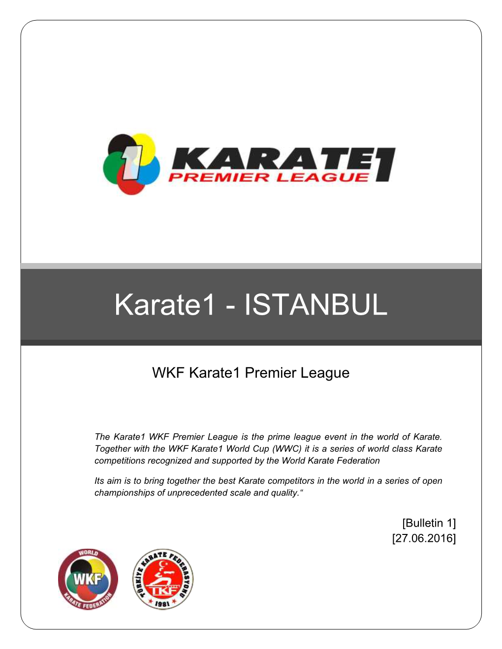Karate1 - ISTANBUL