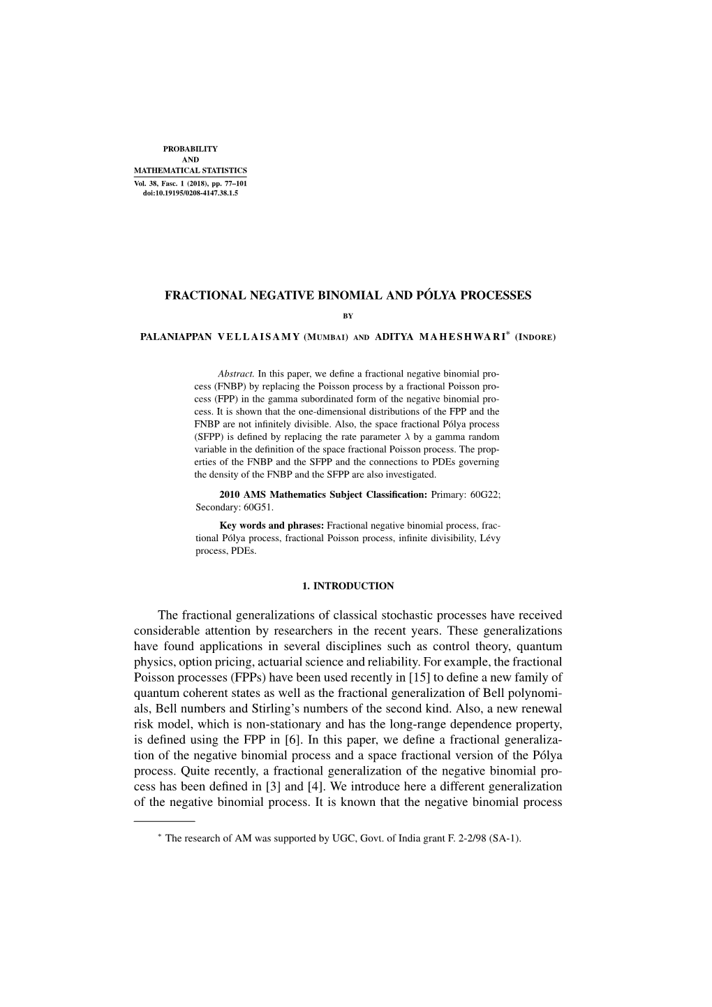 Fractional Negative Binomial and Pólya Processes