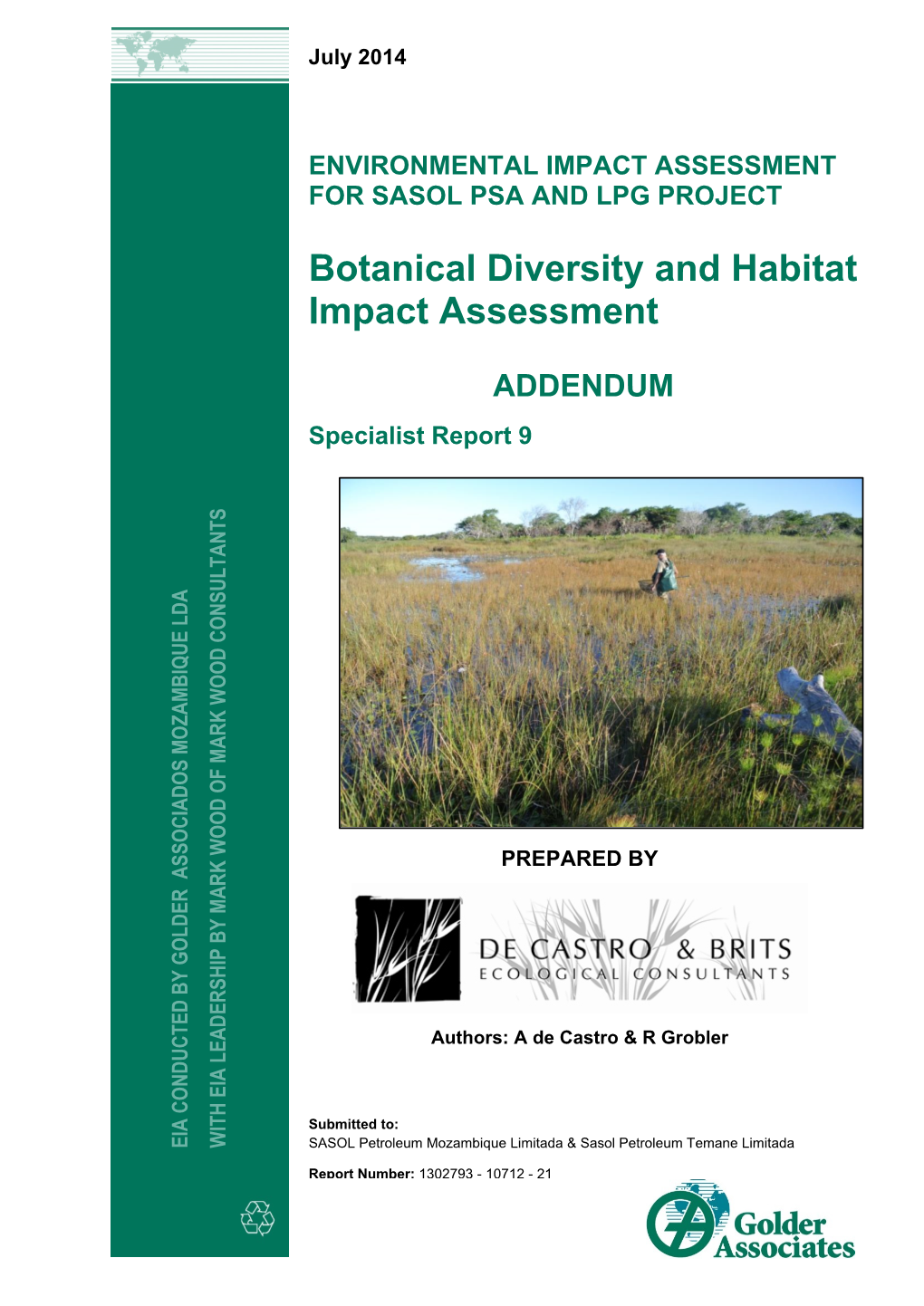 Botanical Diversity and Habitat Impact Assessment