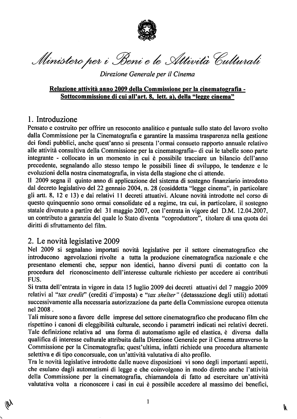 Relazionedgc2009.Pdf