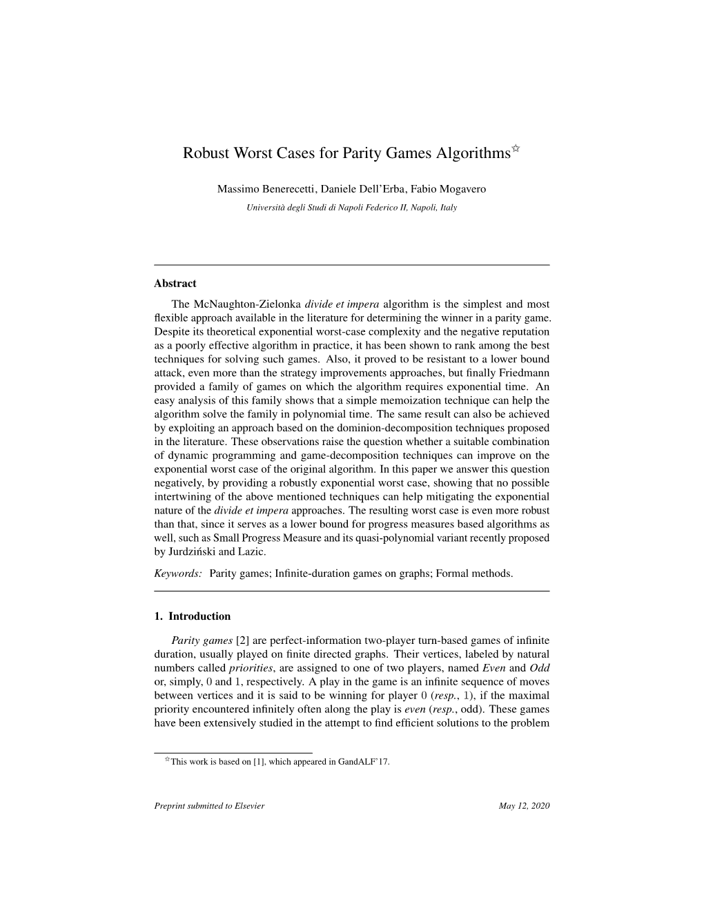 Robust Worst Cases for Parity Games Algorithms$