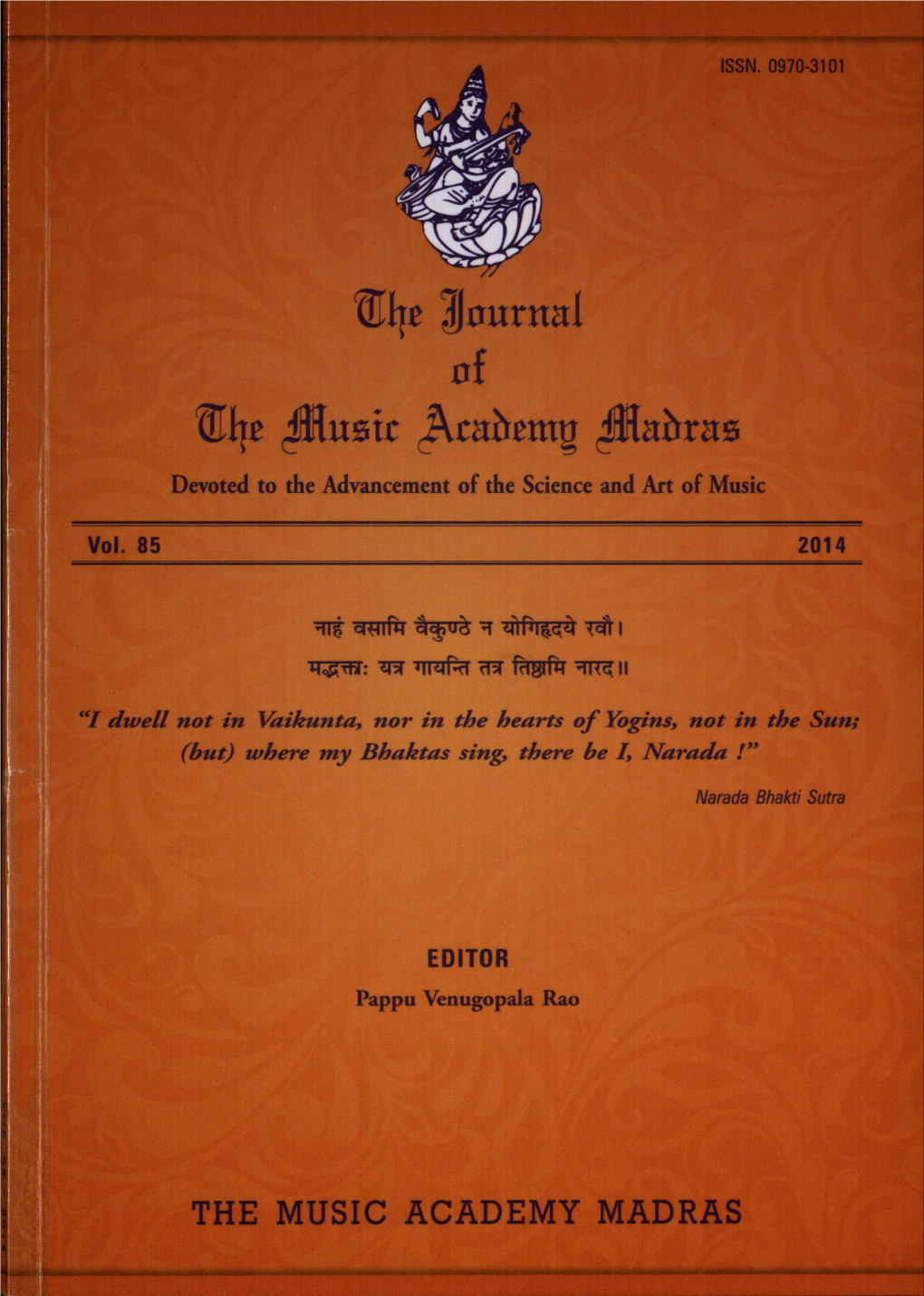 THE MUSIC ACADEMY MADRAS New No