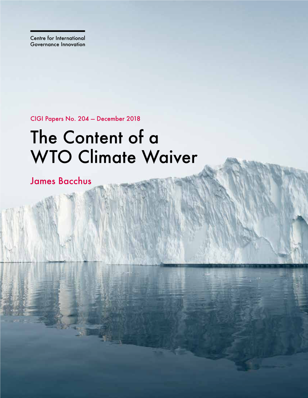 The Content of a WTO Climate Waiver