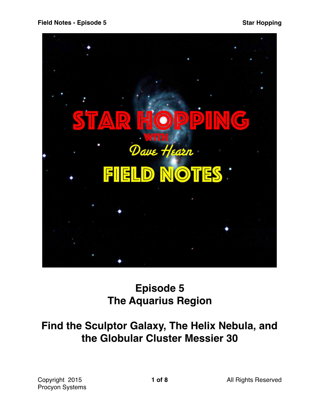 Field Notes - Episode 5 Star Hopping