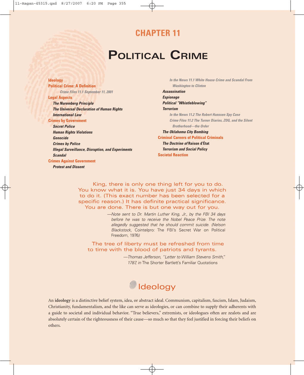 Chapter 11 Political Crime