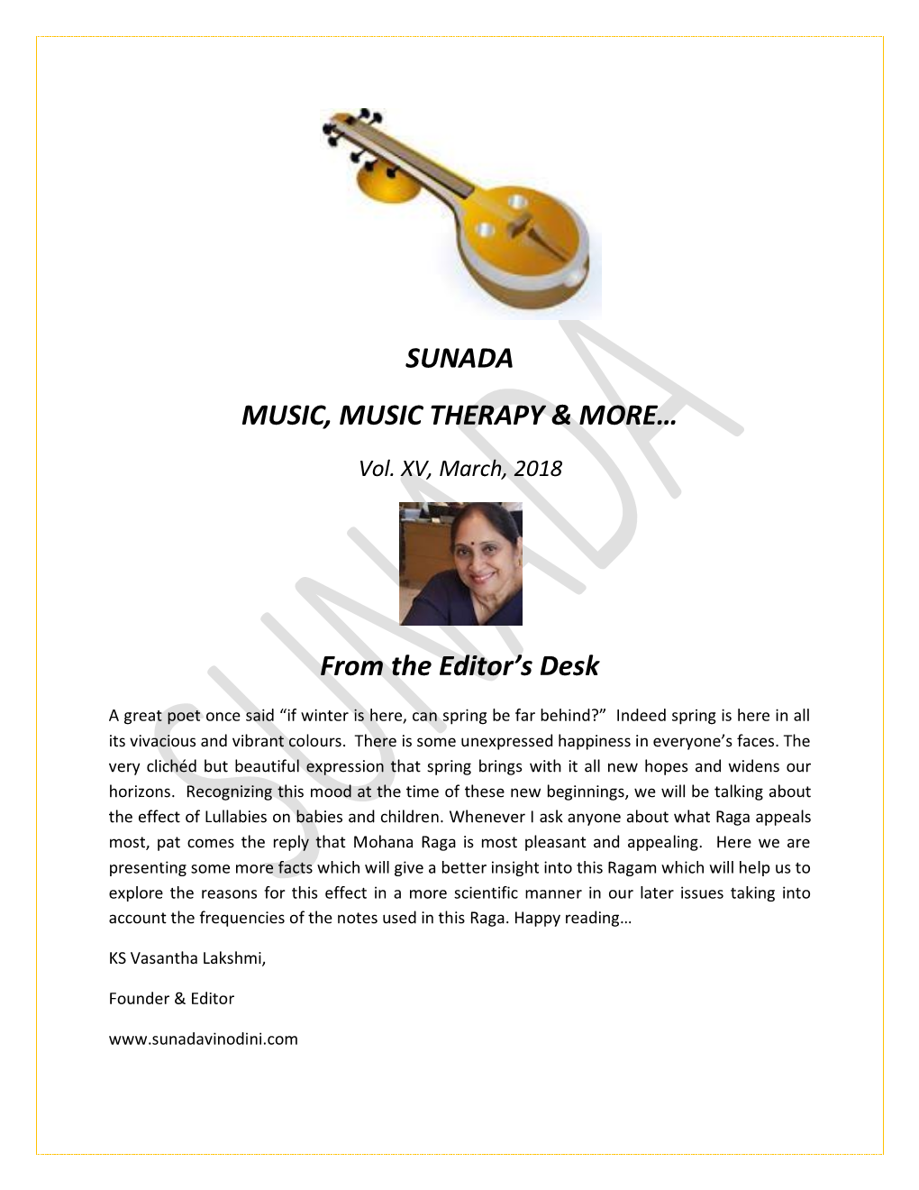 Sunada Music, Music Therapy & More…