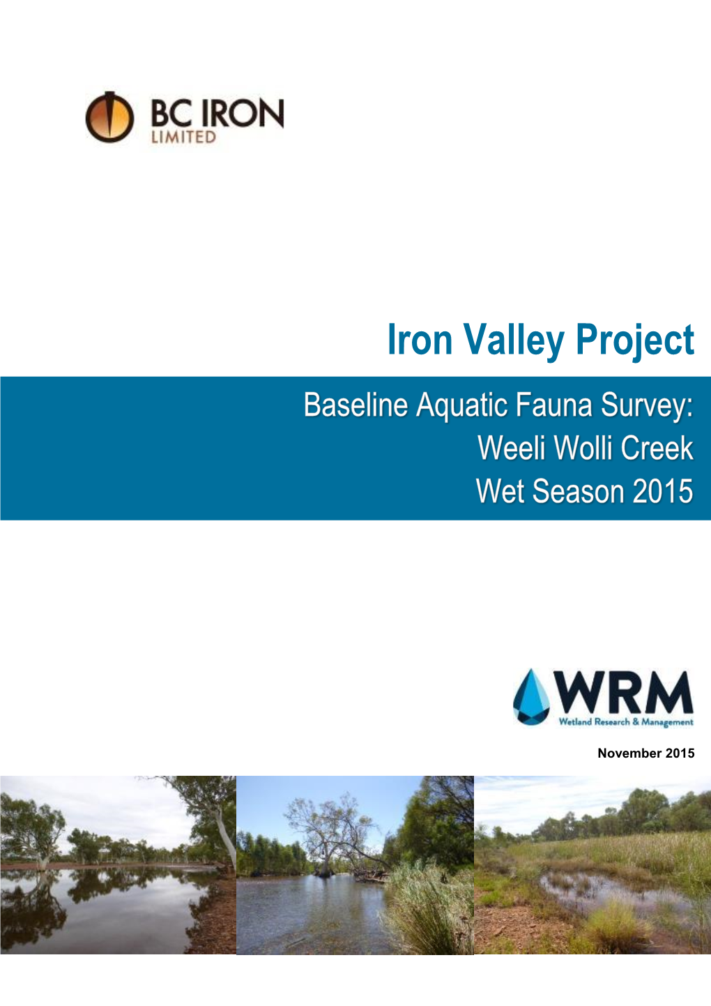 Baseline Aquatic Fauna Survey Wet Season 2015