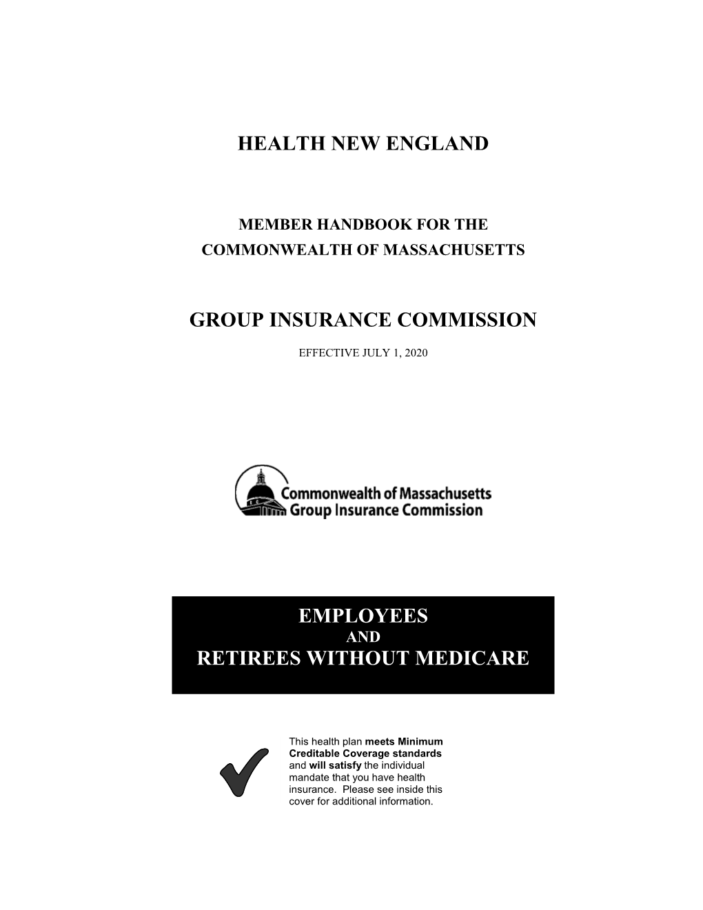 Member Handbook for the Commonwealth of Massachusetts