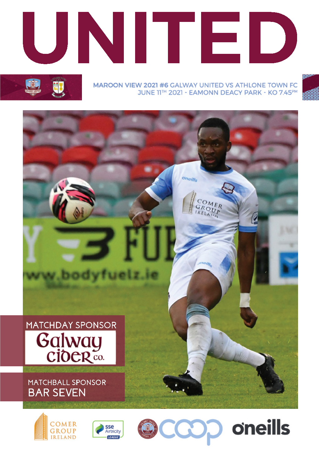 Maroon View 1 Proud Partners of Galway United F.C