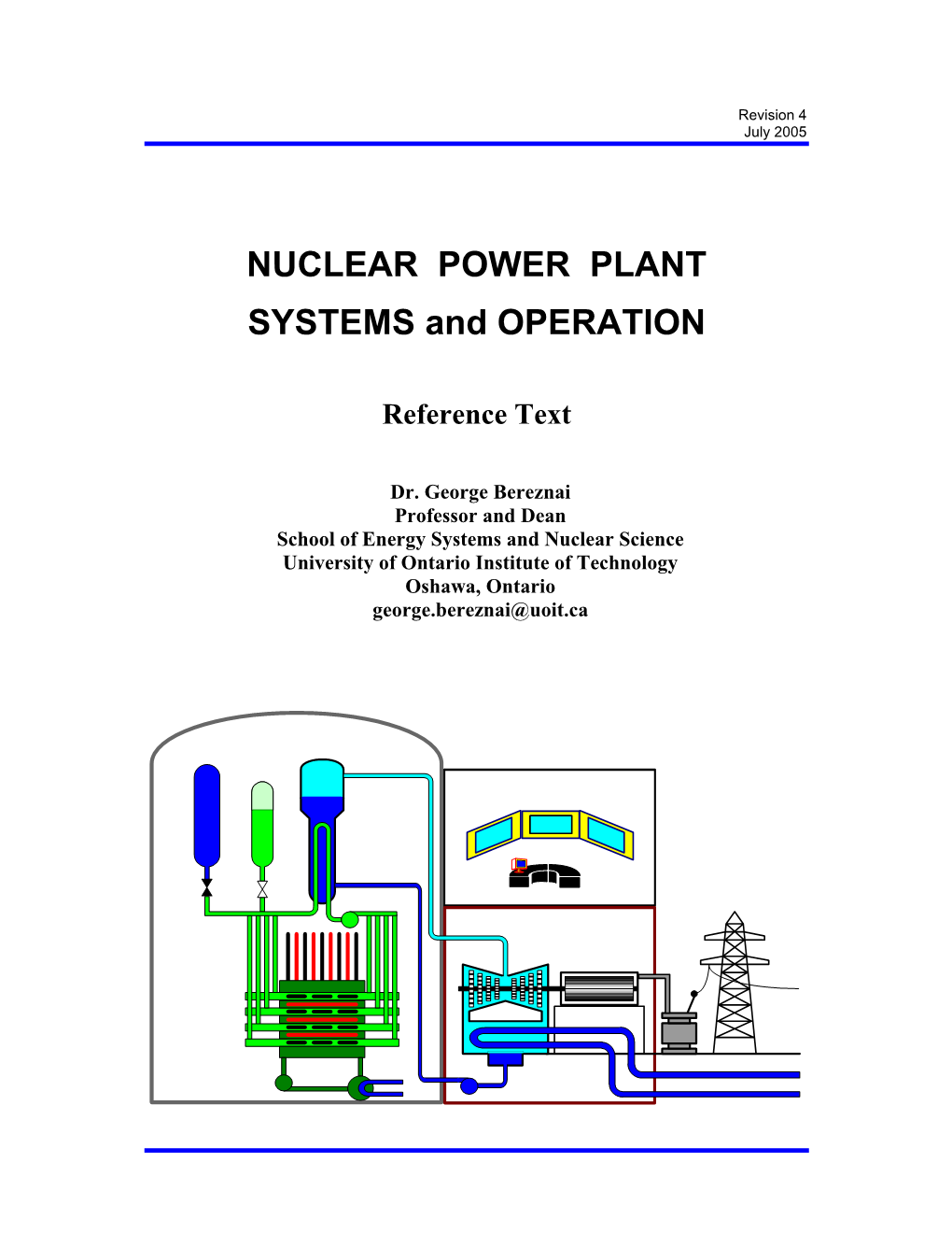 NUCLEAR POWER PLANT SYSTEMS and OPERATION
