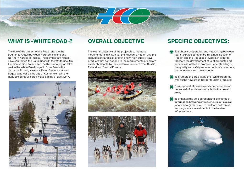 What Is «White Road»? Specific Objectives: Overall