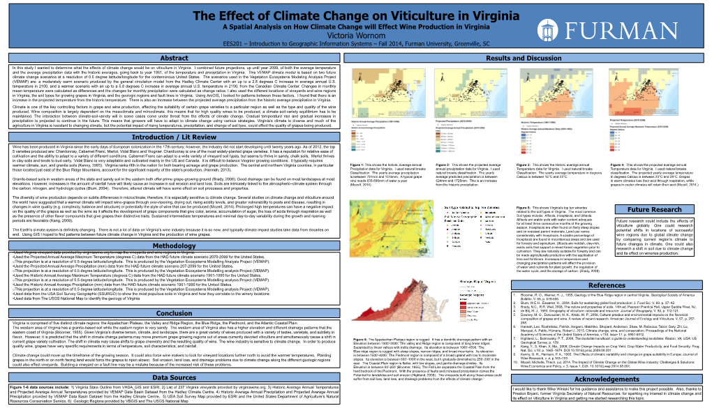 The Effect of Climate Change on Viticulture in Virginia