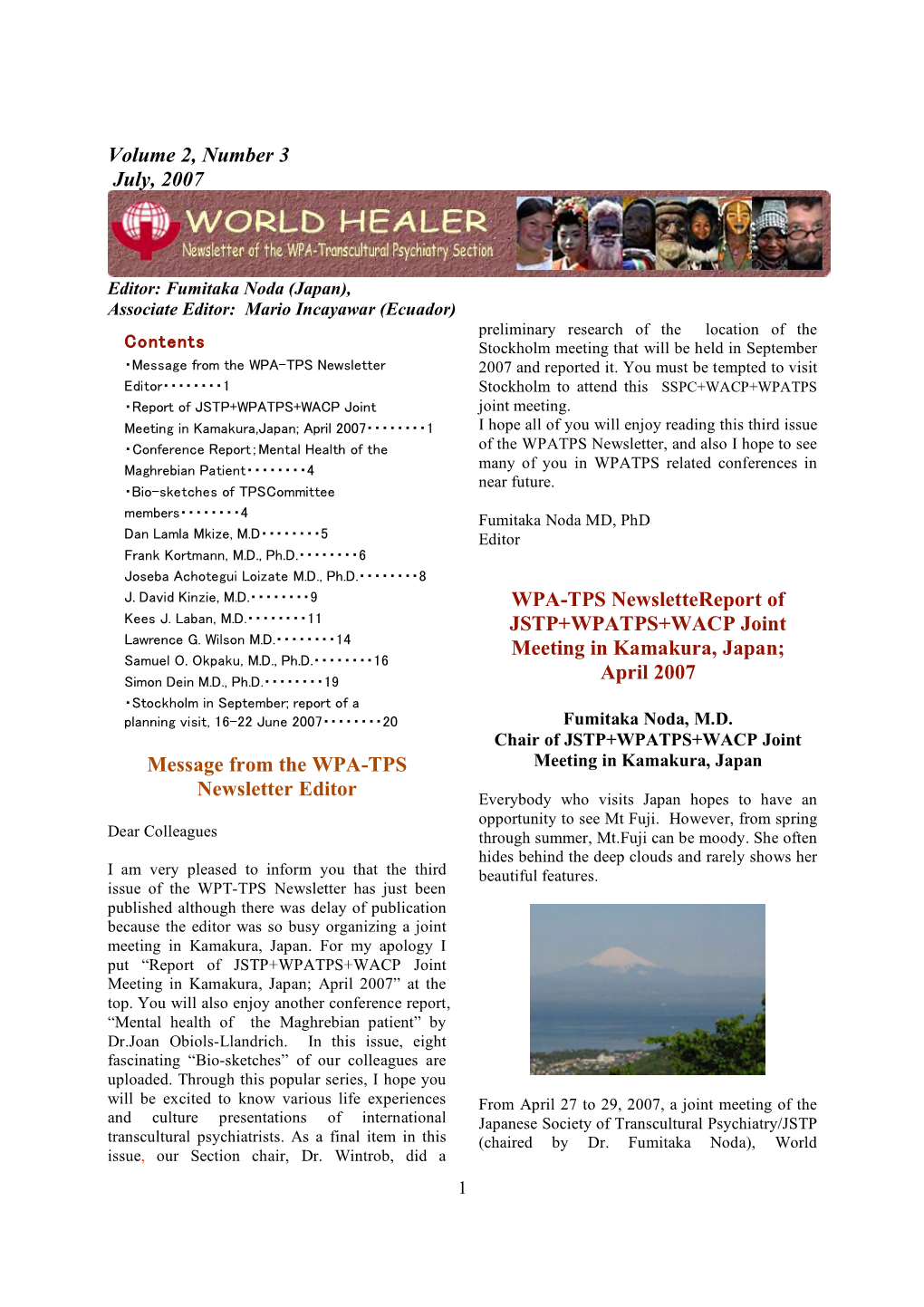 WPA-TPS Newsletter July 2007