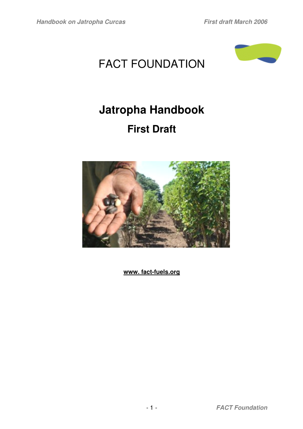 FACT FOUNDATION Jatropha Handbook
