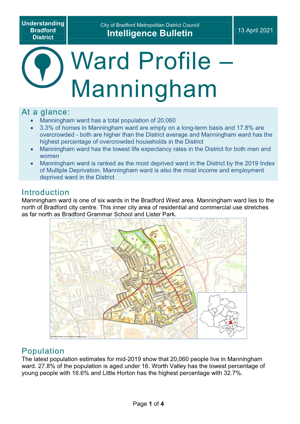 Ward Profile – Manningham