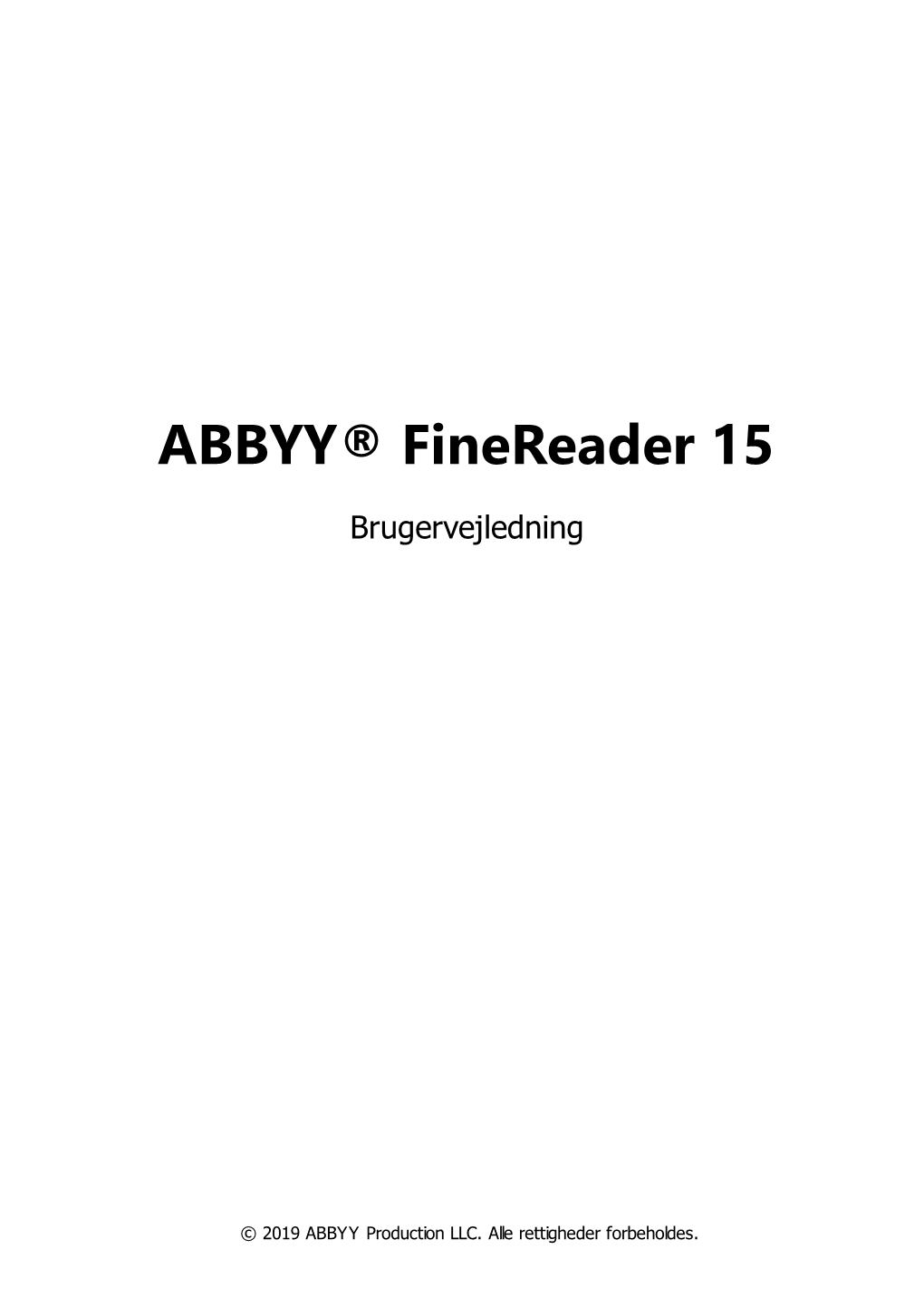 Om ABBYY Finereader