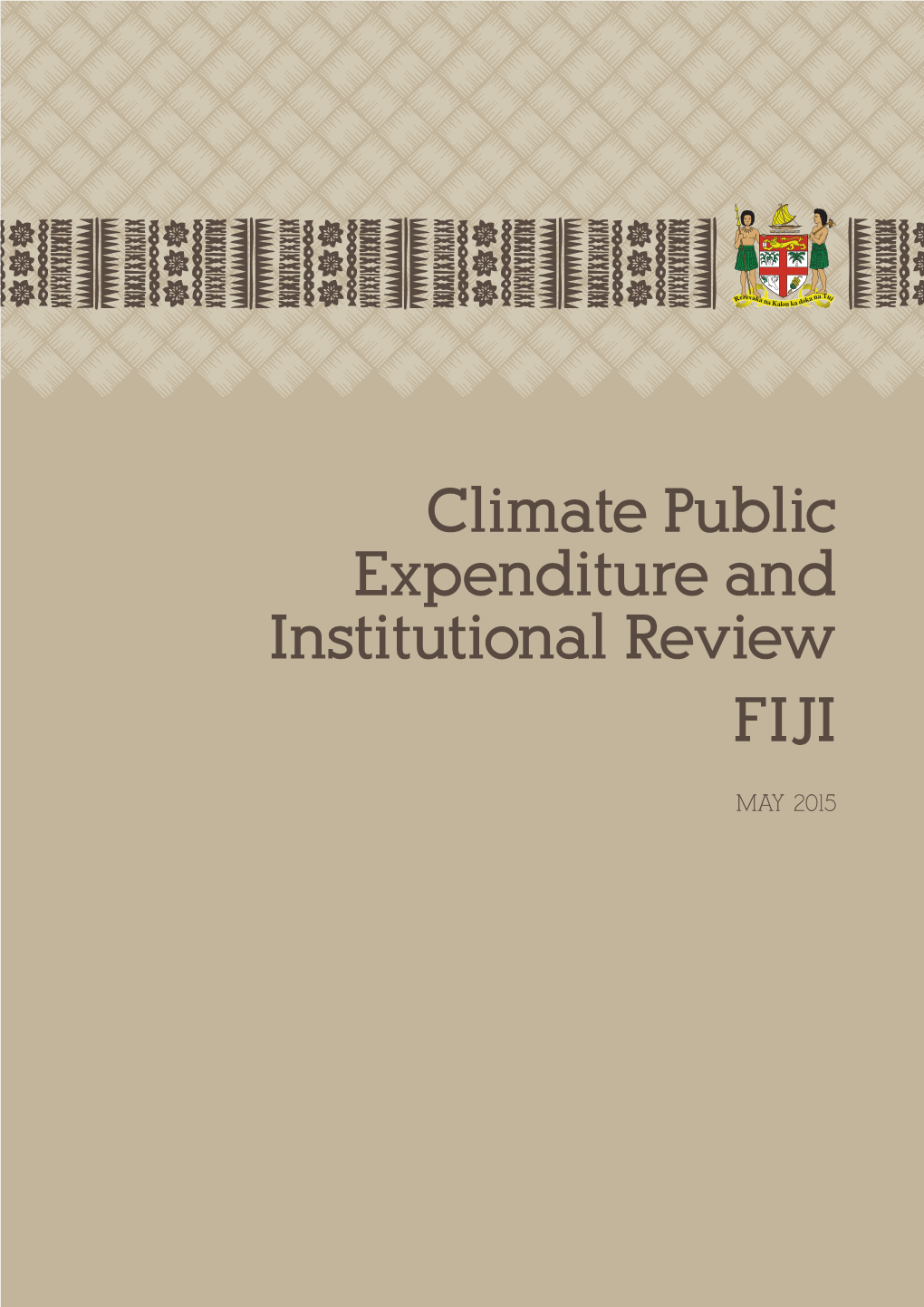 Climate Public Expenditure and Institutional Review FIJI
