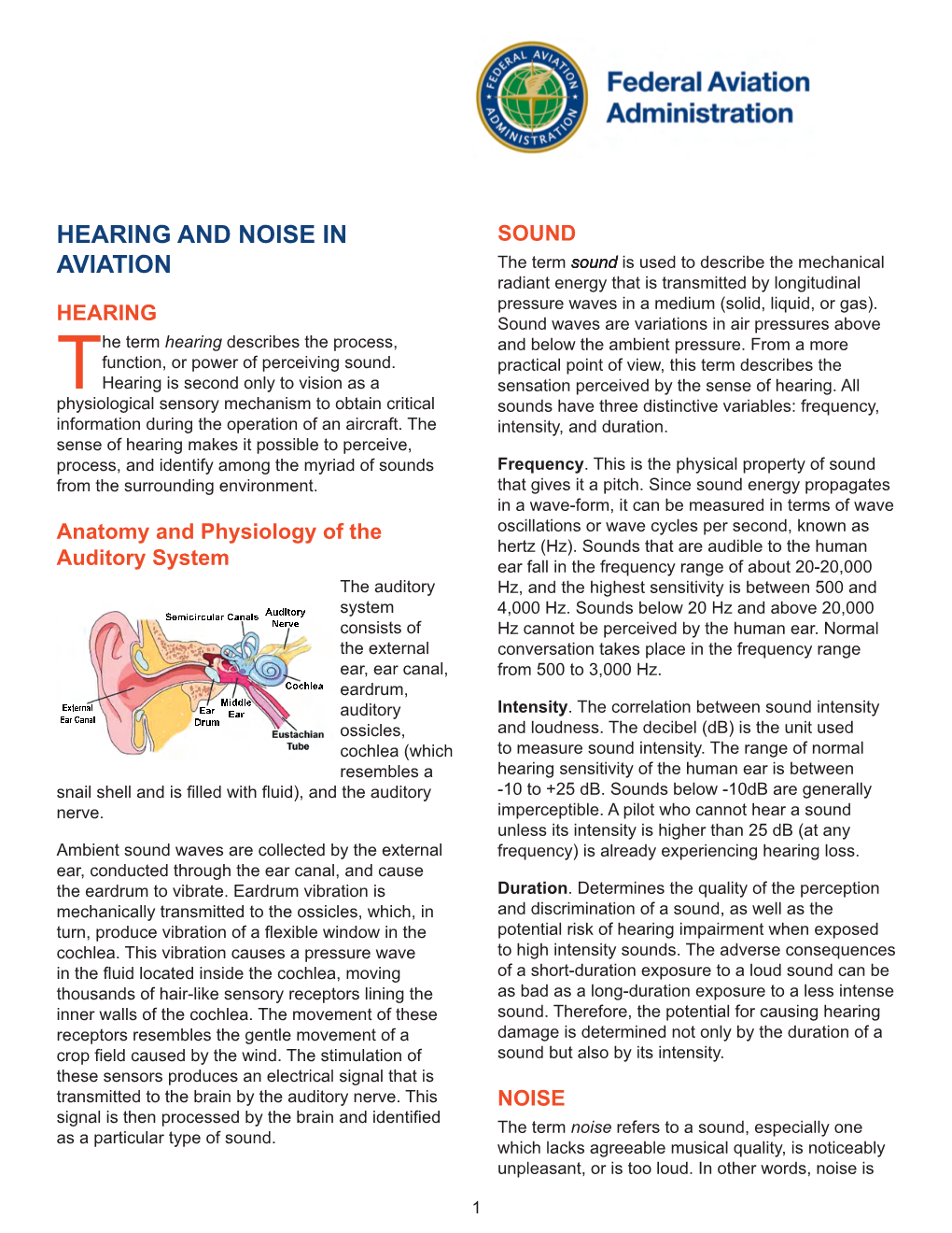 Hearing and Noise in Aviation