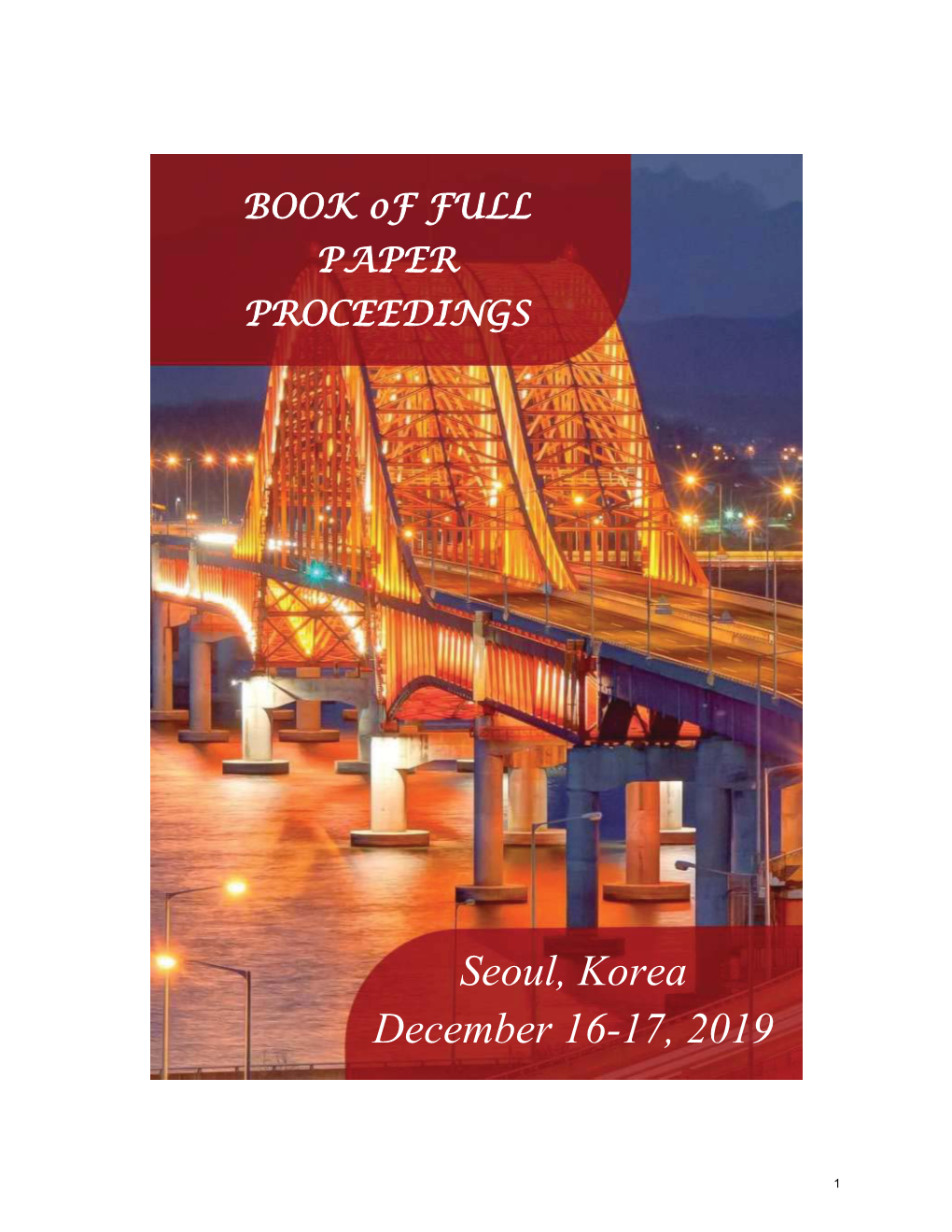 Seoul, Korea December 16-17, 2019 ISBN: 972-605-6421-76-0